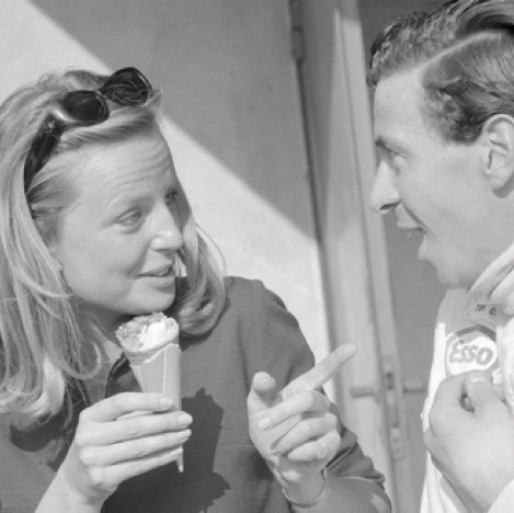 JIm et son amie Kates Eccles à Monza JIm et son amie Kates Eccles à Monza